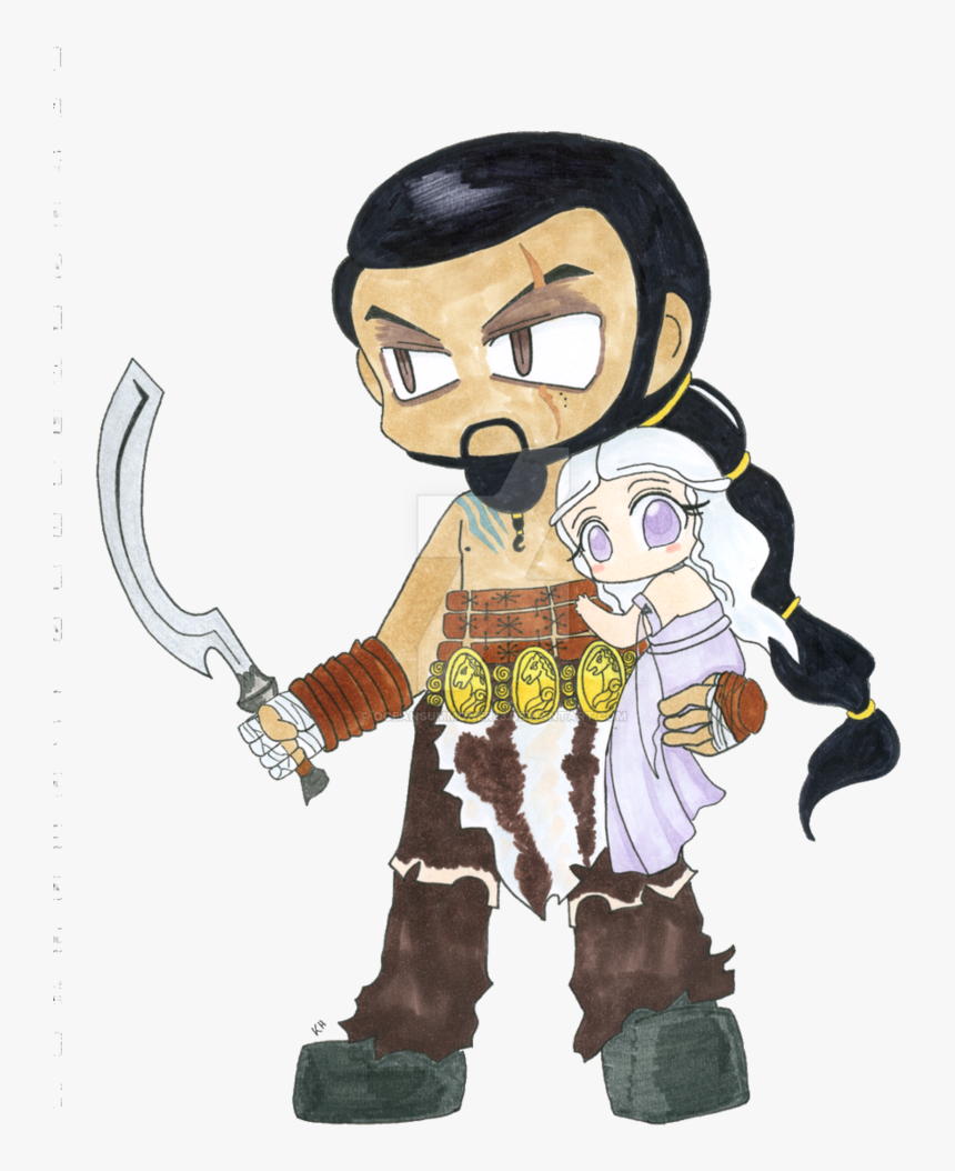 Fanart Drawing Daenerys Targaryen Image Free Library - Khal Drogo Fan Art, HD Png Download, Free Download