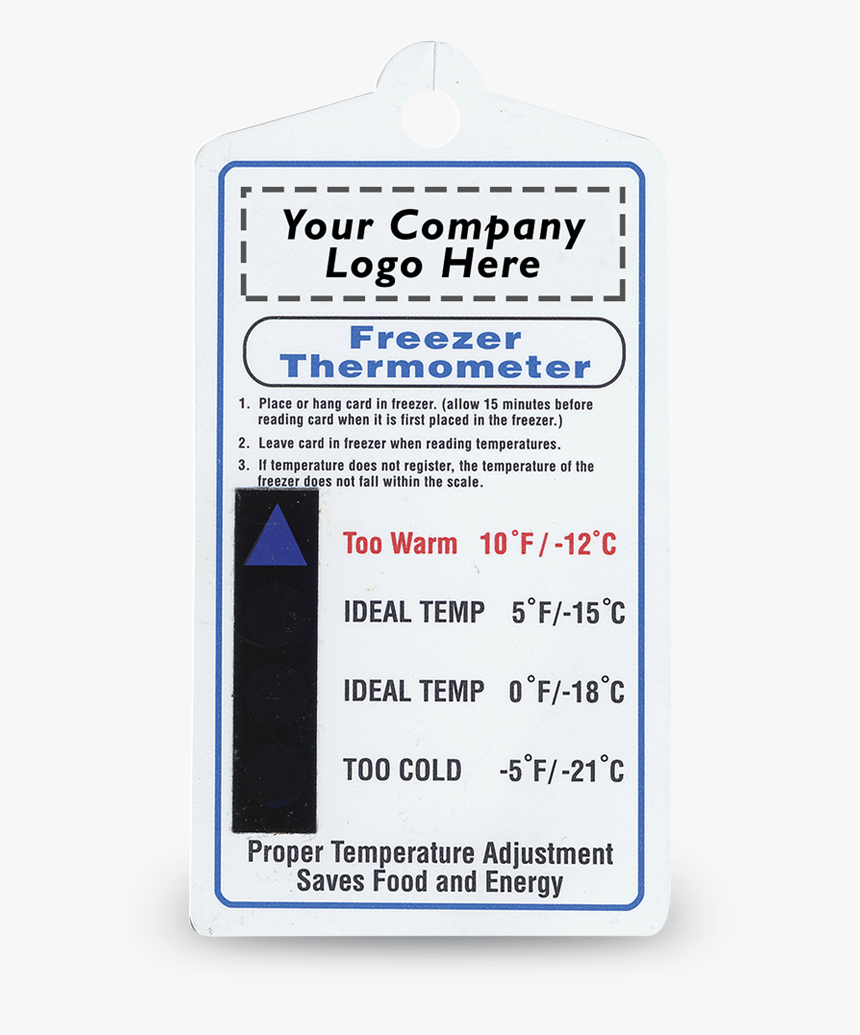 Freezer Thermometer Card - Signage, HD Png Download, Free Download