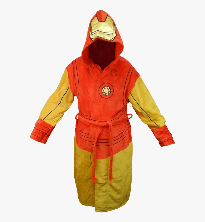 Marvel Hooded Iron Man Robe - Costume, HD Png Download, Free Download