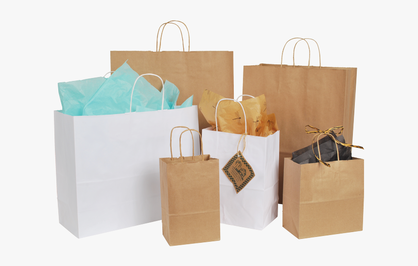 Eco Kraft Serrated Edge Shopper - Shopping Bag Boxes Png, Transparent Png, Free Download