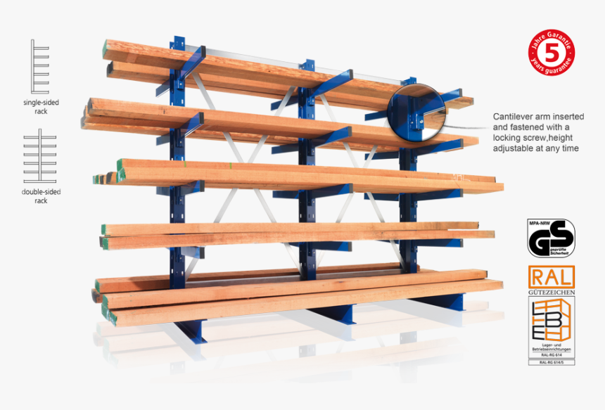 Meta Multistrong Light & Medium Cantilever Rack - Lumber, HD Png Download, Free Download