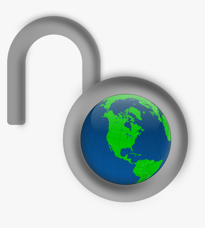 Globe Lock Security Free Photo - Facebook Literally, HD Png Download, Free Download