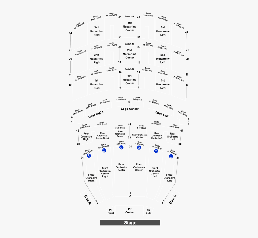 Mecu Pavilion Seating Chart, HD Png Download, Free Download