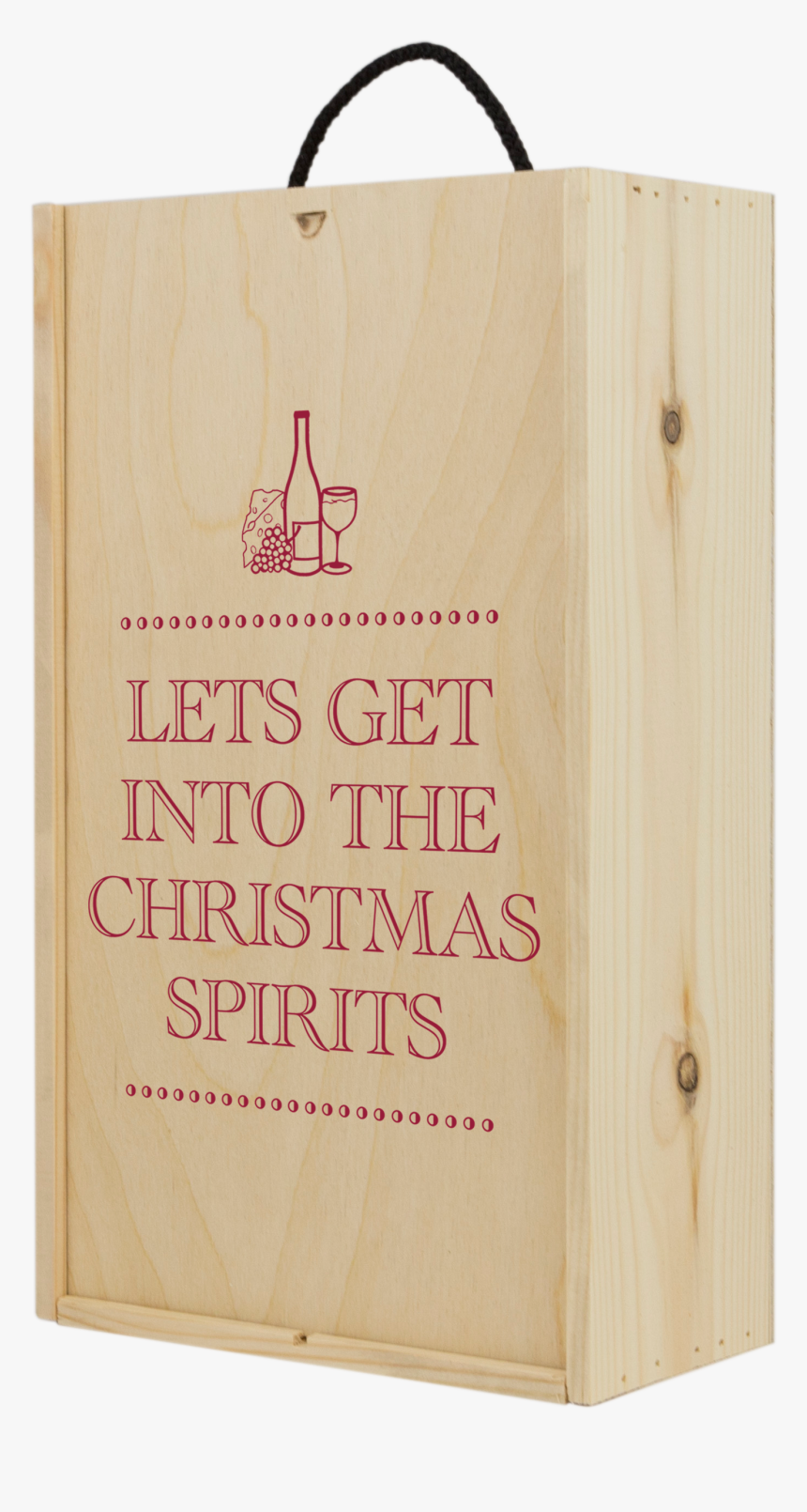 2 Bottle Christmas Box - Plywood, HD Png Download, Free Download