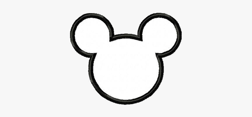 Mickey Mouse Head Outline Of Free Clip Transparent - Mickey Mouse Head Outline, HD Png Download, Free Download