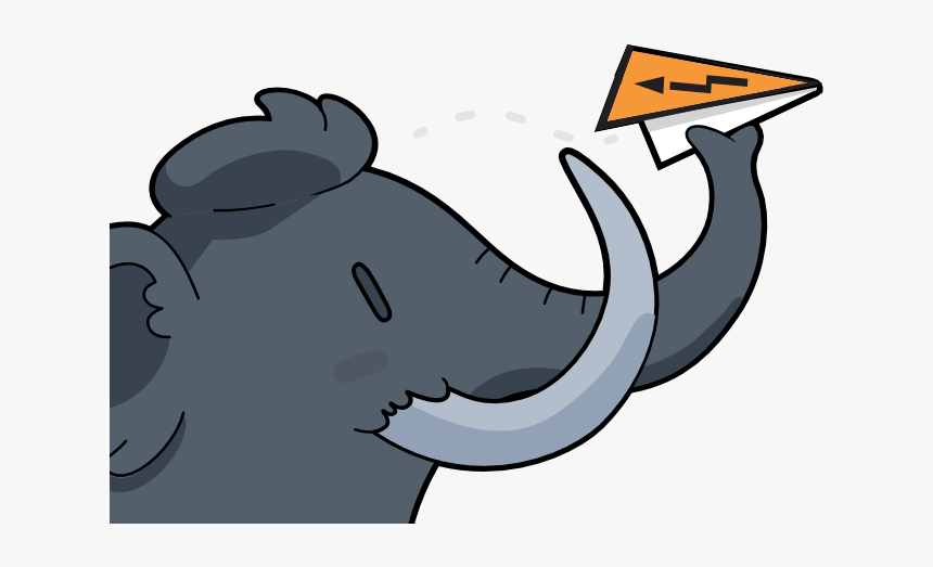 Mastodon Software"s Illustration Of An Elephant Throwing, HD Png Download, Free Download