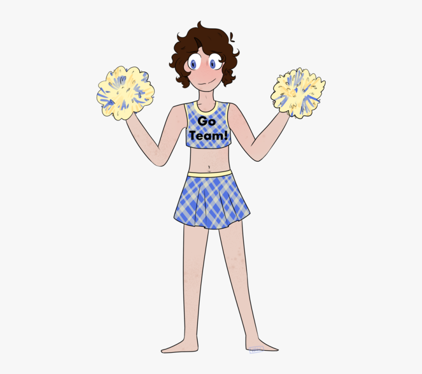 That One Au Tumblr - Bmc Cheerleader Au, HD Png Download, Free Download