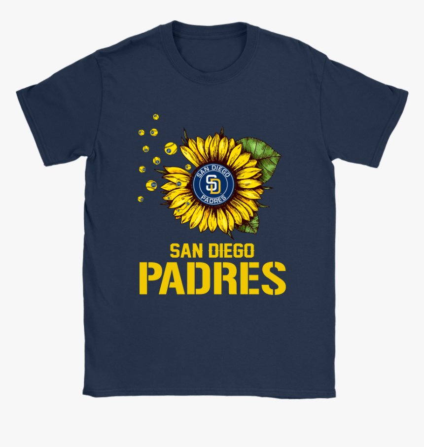 San Diego Padres Sunflower Mlb Baseball Shirts - Sunflower Basketball, HD Png Download, Free Download