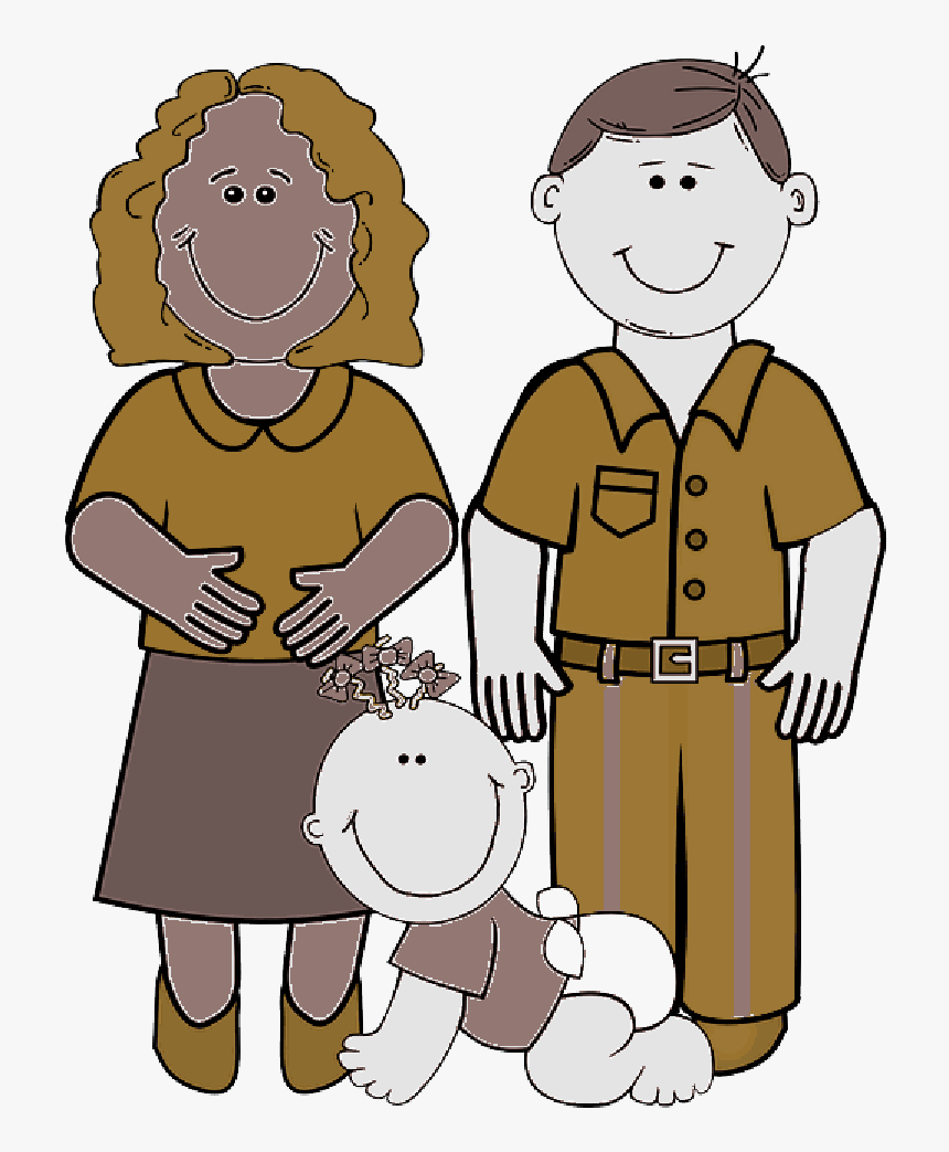 Imagenes Animadas De Padres , Png Download - Mom Dad Clip Art, Transparent  Png - kindpng