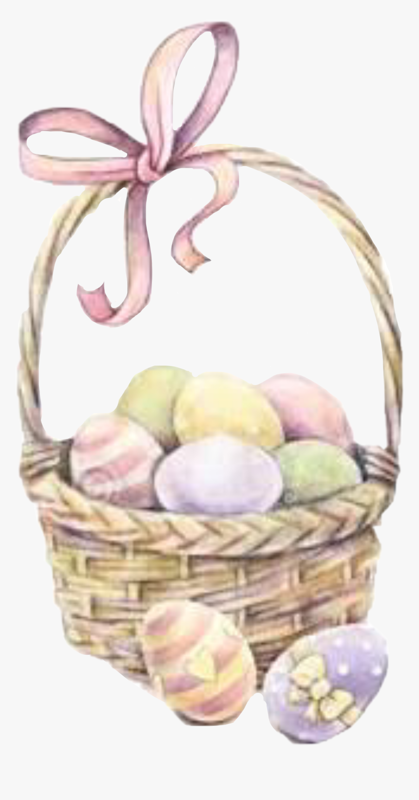 #easter #eggs #basket #easterbasket #freetoedit - Mishloach Manot, HD Png Download, Free Download