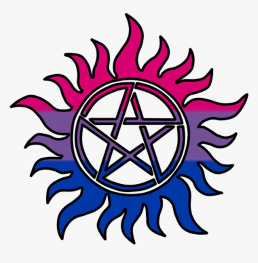 Bi Pride Supernatural Antipossesion - Supernatural Symbol, HD Png Download, Free Download