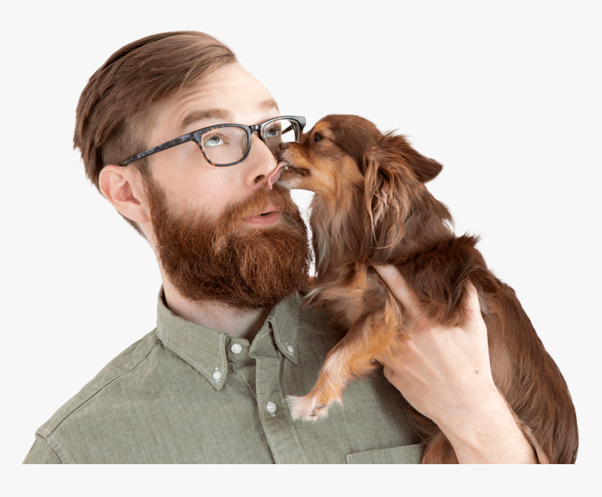 Guy Getting His Face Licked - Companion Dog, HD Png Download, Free Download