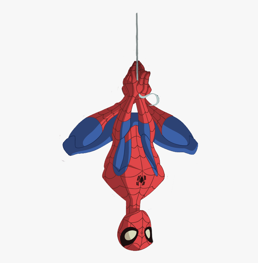 spiderman power hero illustration upside down editorial Stock Photo - Alamy