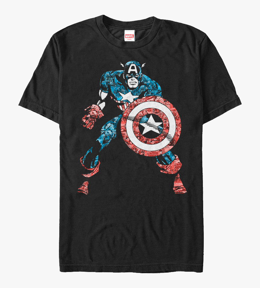 Captain America Comic Shirt - Captain America, HD Png Download - kindpng