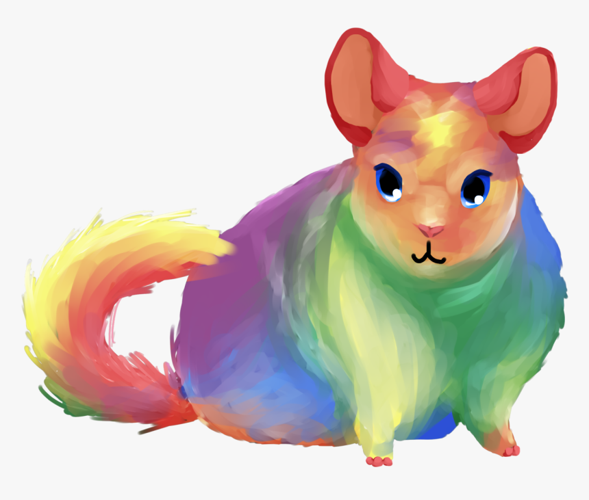 Pastel Gay Pride Chinchilla~
please Do Not Repost My - Chinchilla Pride, HD Png Download, Free Download