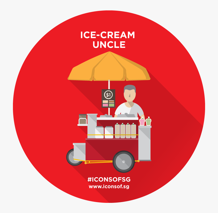 Ice Cream Cart Singapore, HD Png Download, Free Download