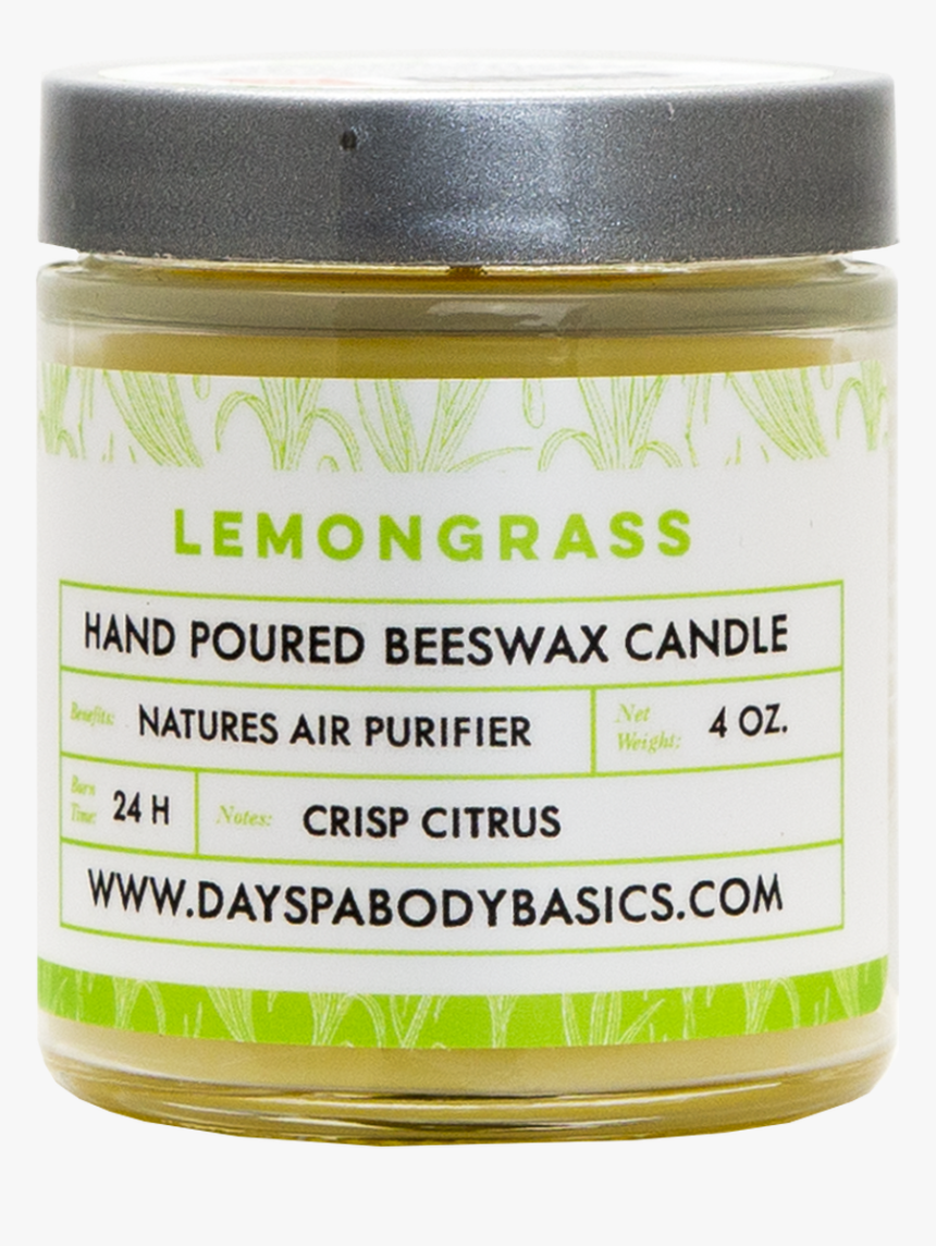 Lemongrass All Natural Beeswax Candle - Cosmetics, HD Png Download, Free Download