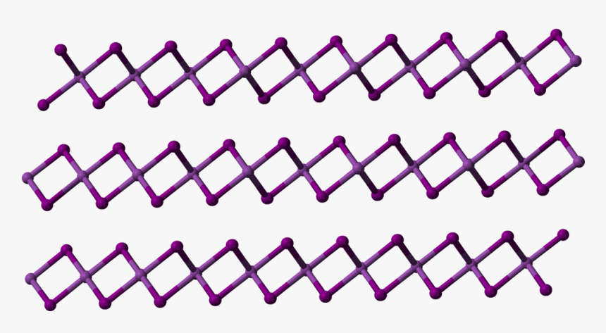 Bismuth Triiodide Layers Stacking 3d Balls - Bismuth Structure, HD Png Download, Free Download