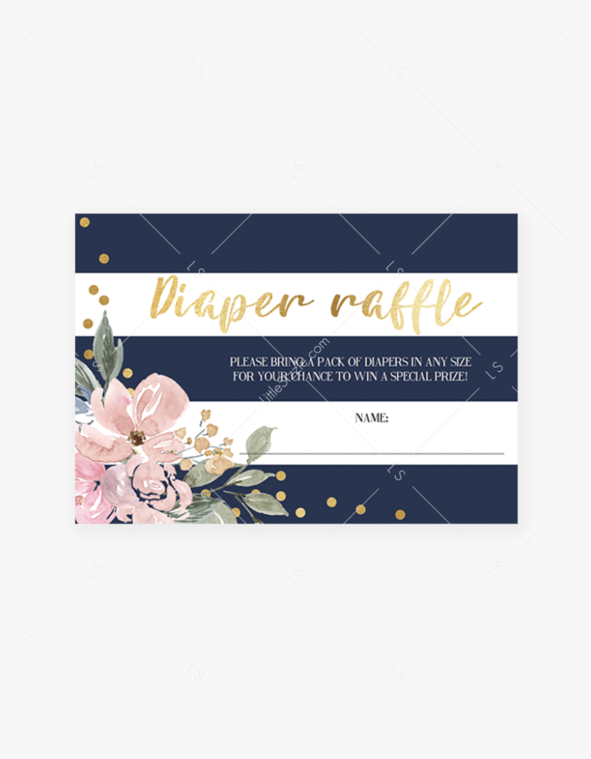 Navy Grey Blush Diaper Shower, HD Png Download, Free Download