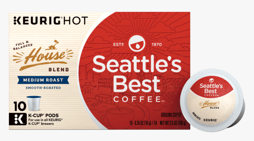 Seattle"s Best Coffee K Cups , Png Download - Seattle's Best Coffee Keurig K Cups, Transparent Png, Free Download