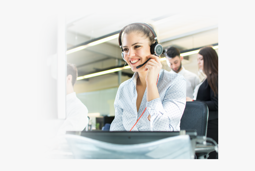 Dedicated Call Center Agent - Customer Support Guy On Computer, HD Png Download, Free Download