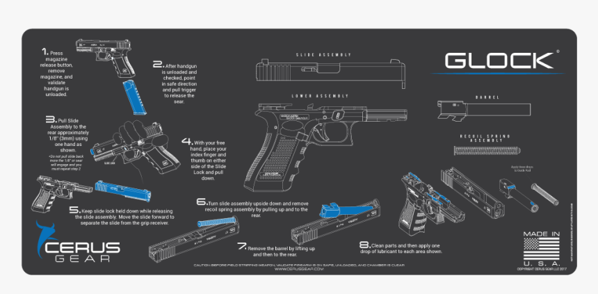 Glock Field Strip Mat, HD Png Download, Free Download