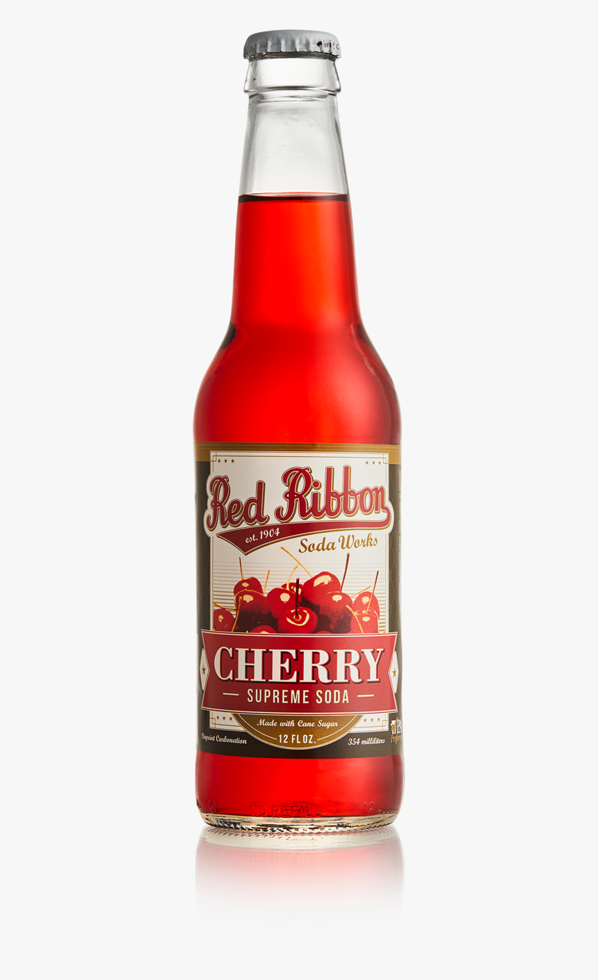 Cherry Supreme Soda - Glass Bottle, HD Png Download, Free Download