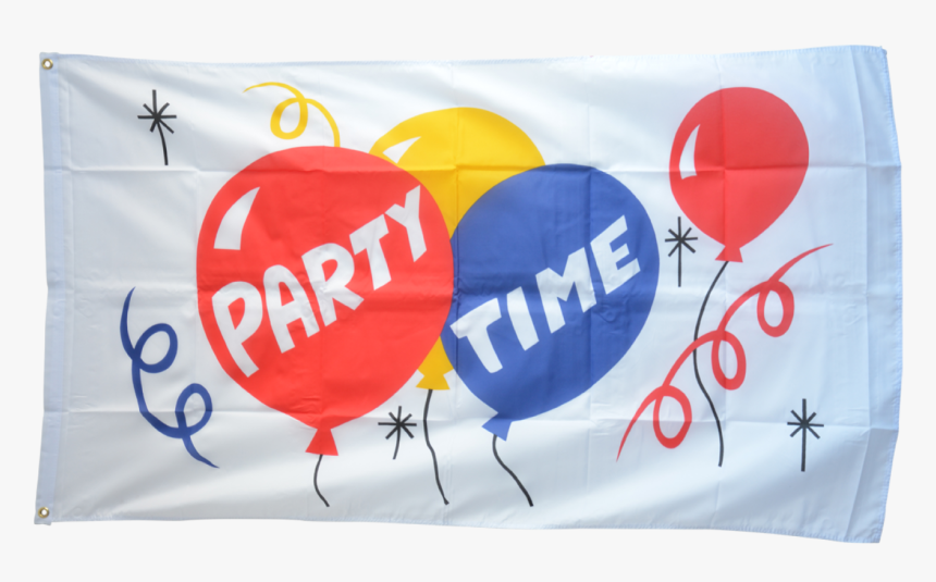 Party Time Flag - Party Time, HD Png Download, Free Download