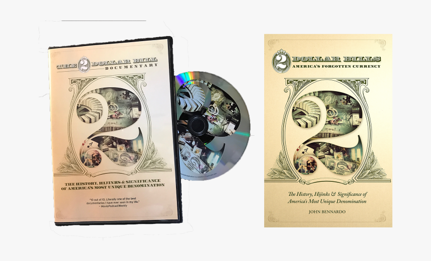 2doc Dvd Book Combo Png - 2 Dollar Bill Cool Design, Transparent Png, Free Download