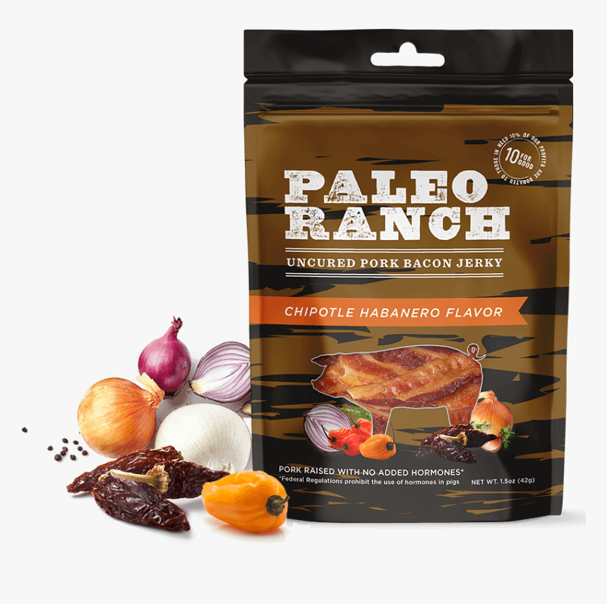 Paleo Ranch Uncured Pork Bacon Jerky Sweet Bbq Flavor, HD Png Download, Free Download