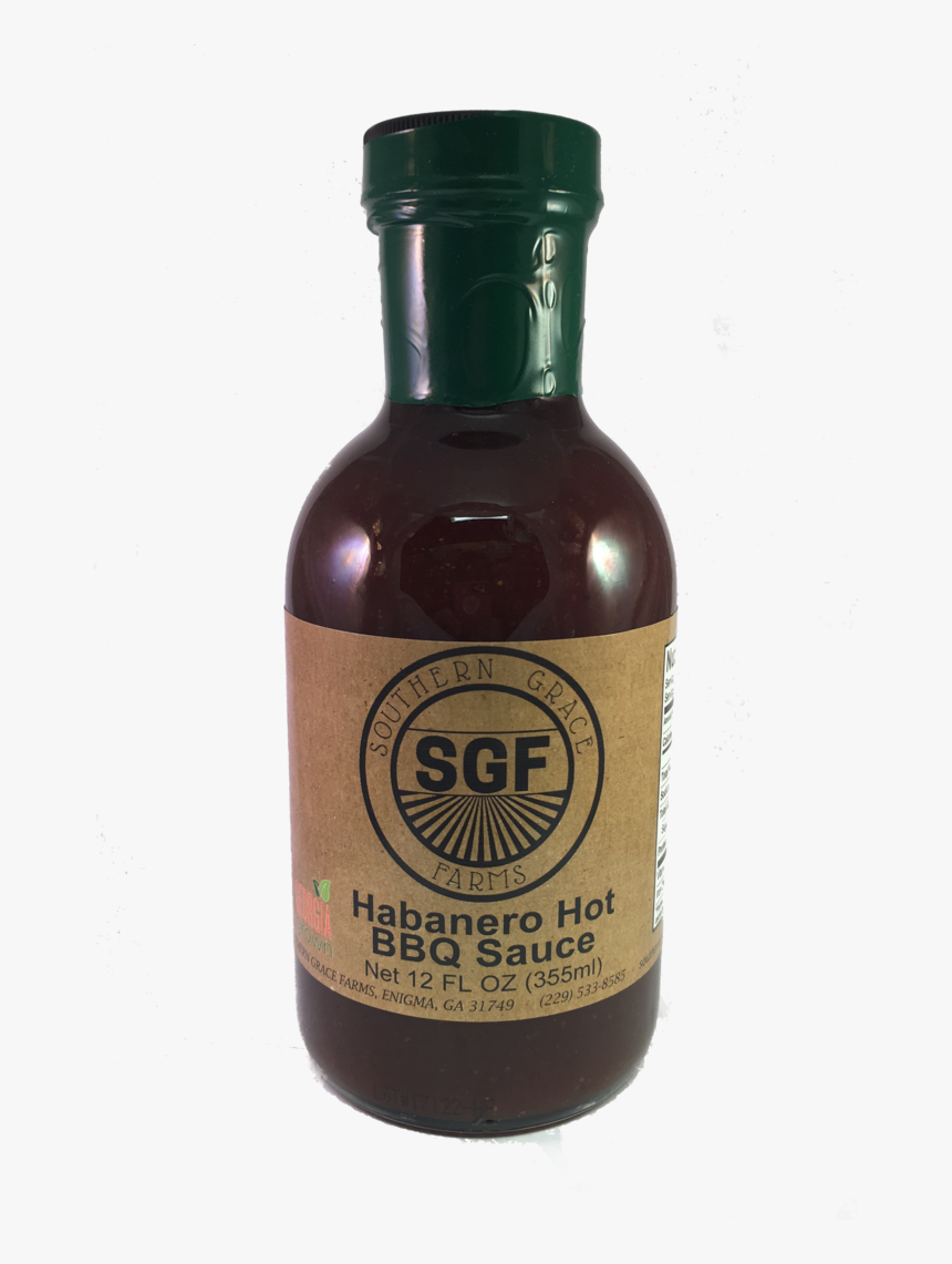 Habanero Hot Bbq Sauce - Glass Bottle, HD Png Download, Free Download