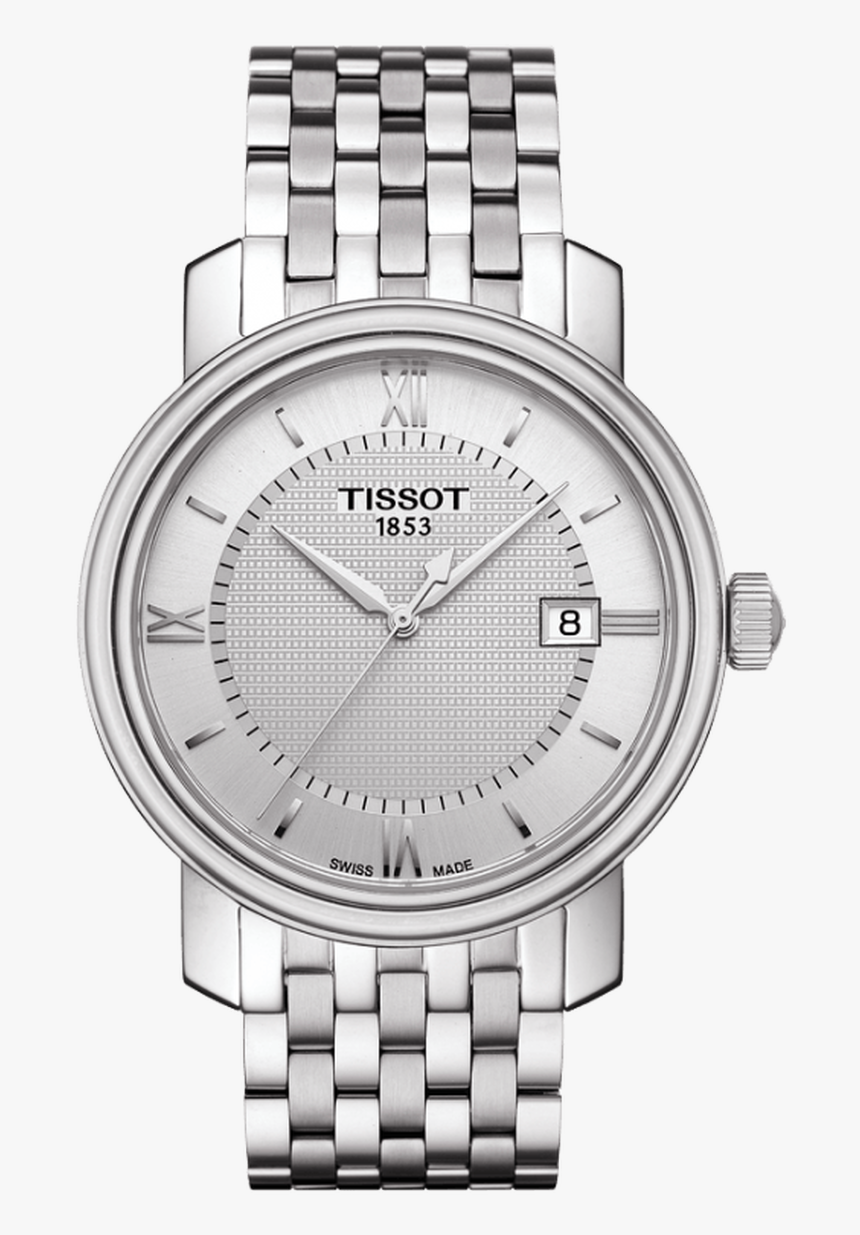 Gents Bridgeport

 Stainless Steel Case And Bracelet, - Tissot Bridgeport T097, HD Png Download, Free Download