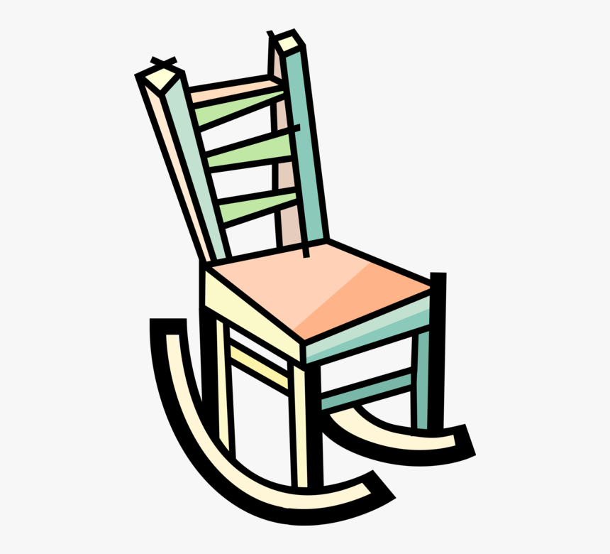 Vector Illustration Of Gentle Motion Rocking Chair - Rocking Chair, HD Png Download, Free Download