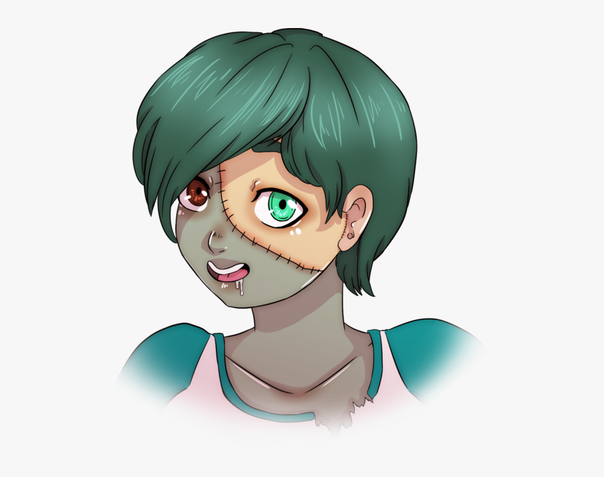 Cell Shaded Anime Bust - Cartoon, HD Png Download, Free Download