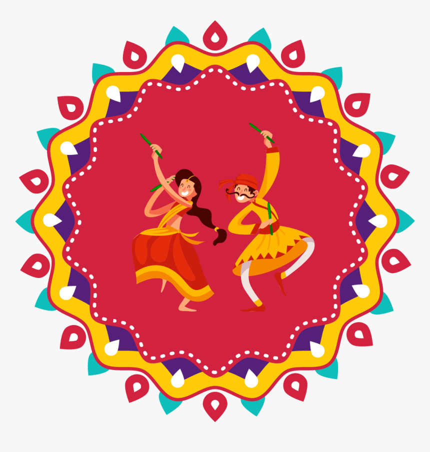 Navaratri Festival Designs - Gujarati New Year 2019, HD Png Download, Free Download