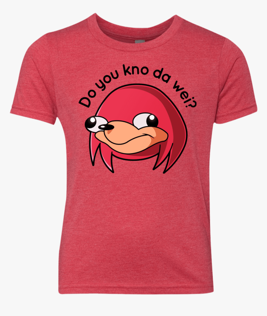 Ugandan Knuckles Youth Triblend T-shirt - Baby Yoda T Shirt, HD Png ...