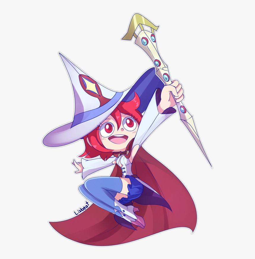 Chariot Drawing Animated Clipart Black And White Download - Little Witch Academia Draw, HD Png Download, Free Download