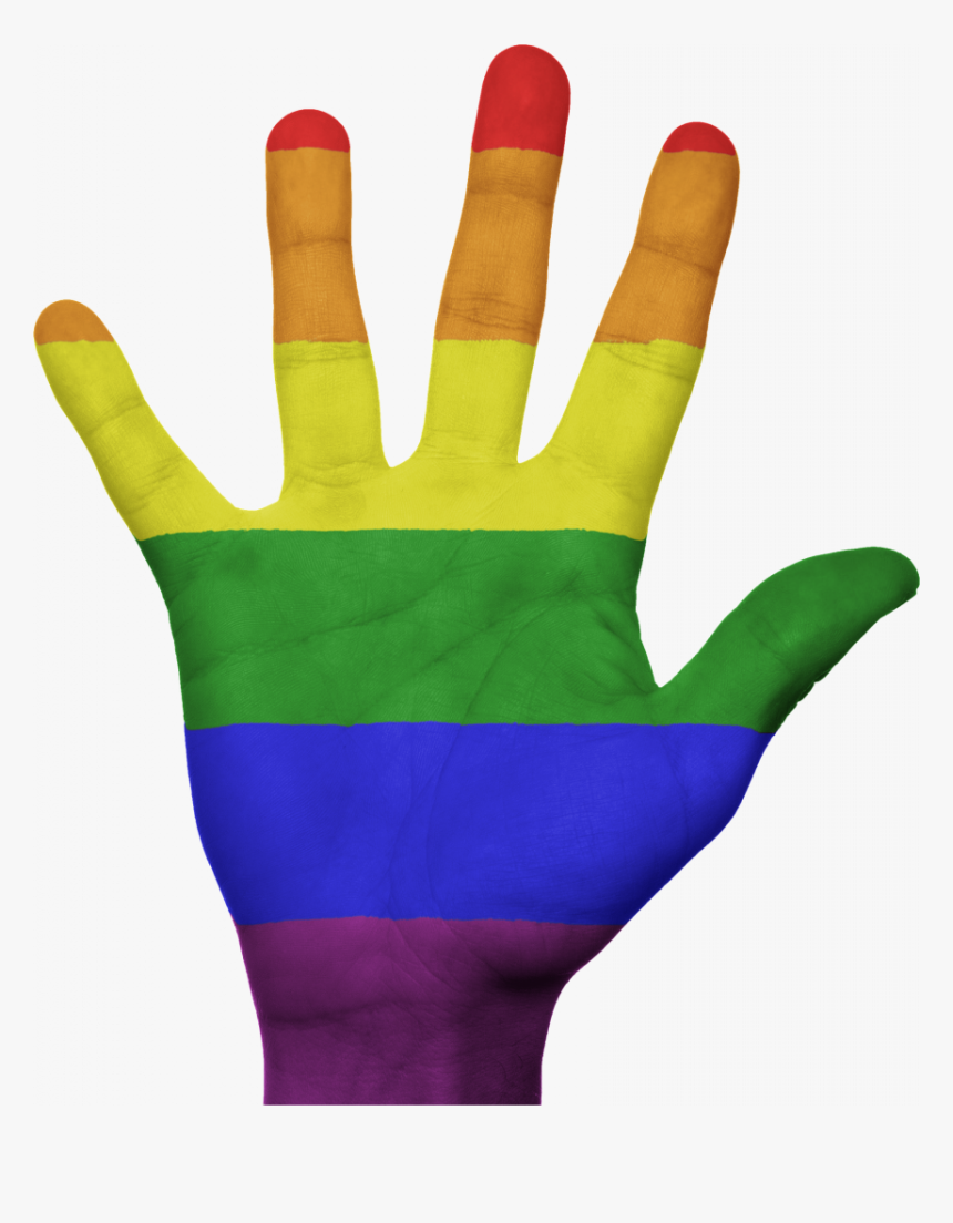 Hand Flag - Lgbt Hand Png, Transparent Png, Free Download