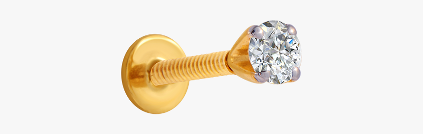 18kt Yellow Gold And Diamond Nose Pin For Women - Baby Toys, HD Png Download, Free Download