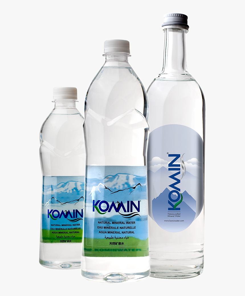 Komin-bottles - Komin Natural Mineral Water, HD Png Download, Free Download