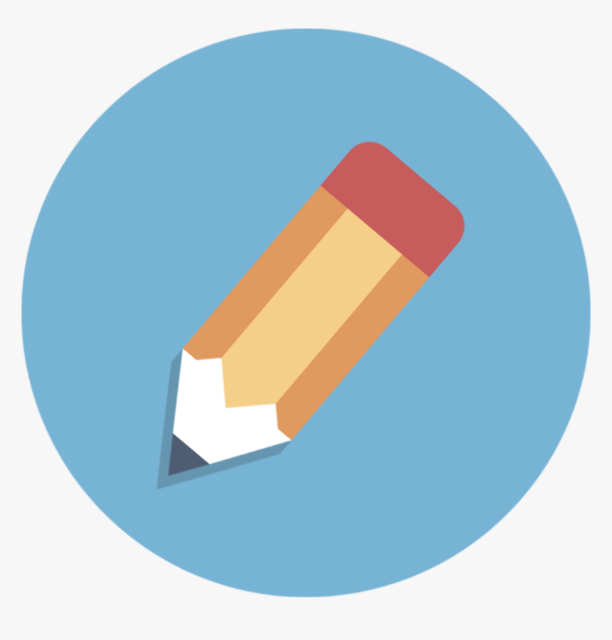 Pencil Icon Circle Png , Png Download - Pencil In A Circle, Transparent Png, Free Download