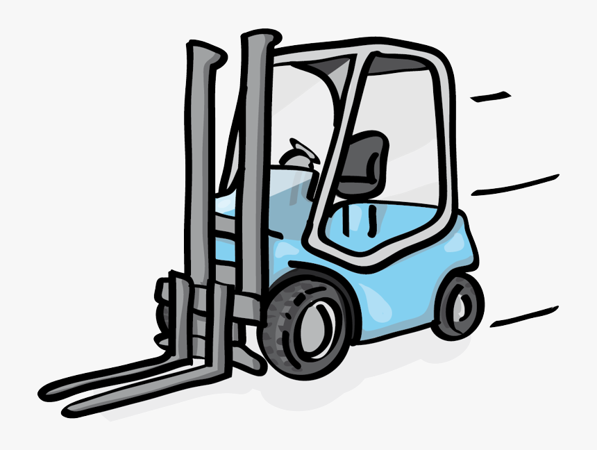 free forklift cartoon clipart