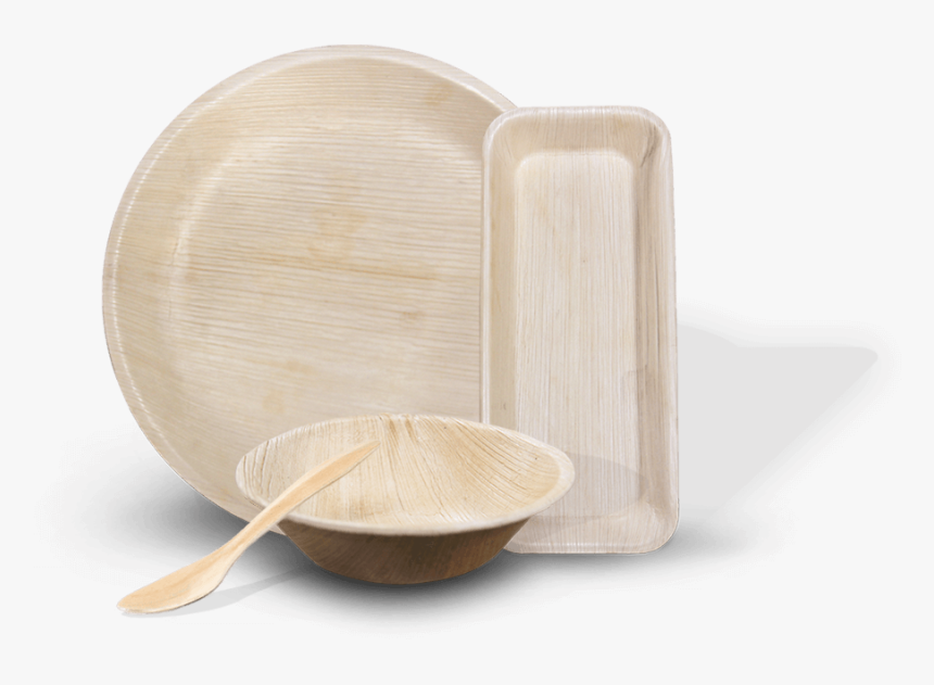 Palm Leaf Dinnerware - Plywood, HD Png Download, Free Download