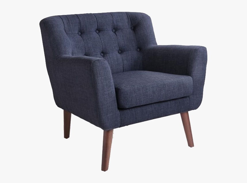 Blue Mid Century Chair, HD Png Download, Free Download