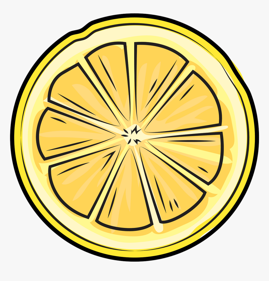 Lemon Clipart Half Lemon - Lemon Clipart, HD Png Download, Free Download