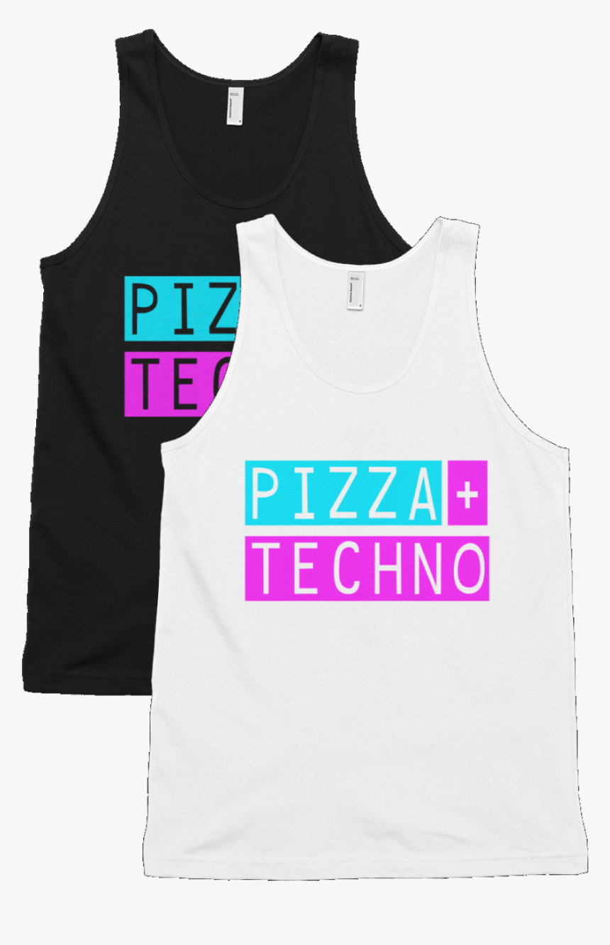 Pizza And Techno Both Shirts - Active Tank, HD Png Download, Free Download