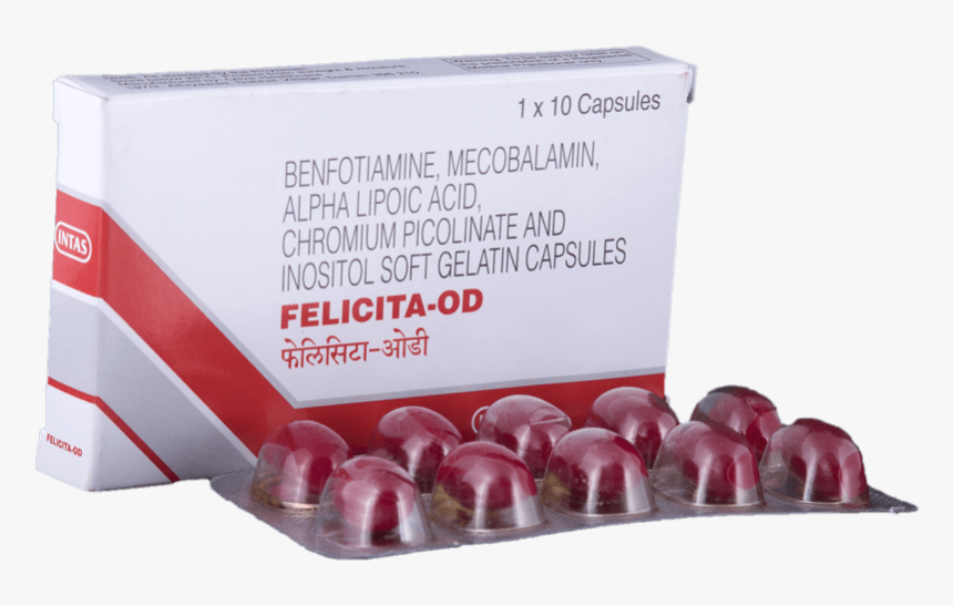 Felicita Od Capsule 10 , Png Download - Felicita Od Tablet Uses, Transparent Png, Free Download