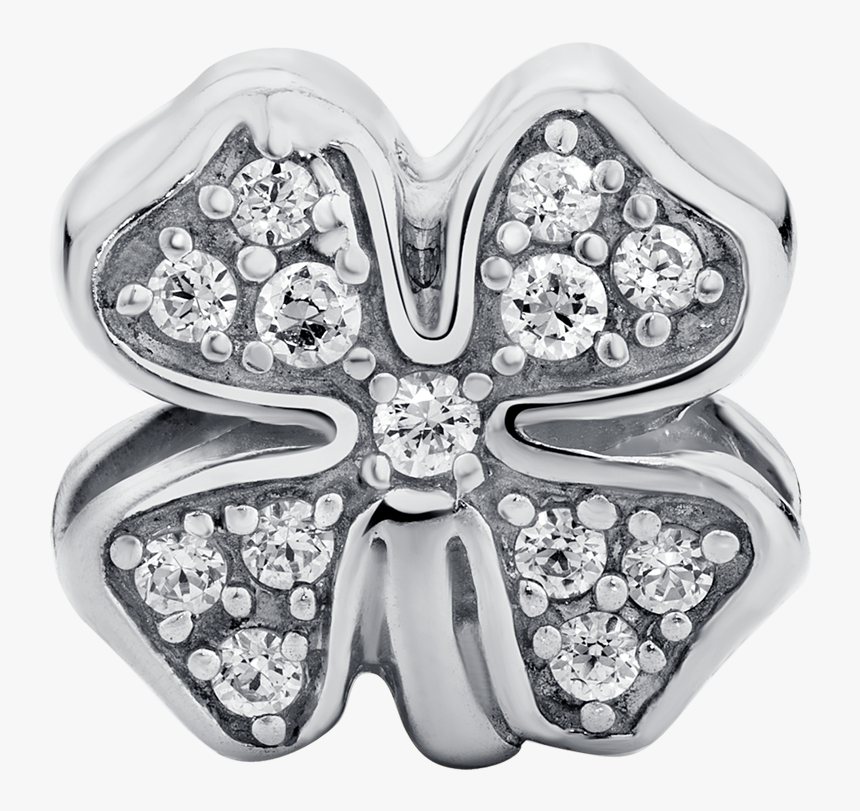 Favorite Sterling Silver Four Leaf Clover Charm Si15 - Silver, HD Png Download, Free Download