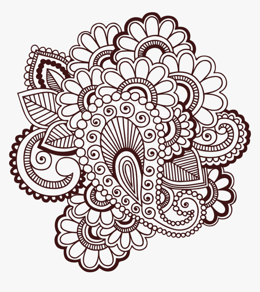 Tattoo Beauty - Henna Clip Art, HD Png Download, Free Download