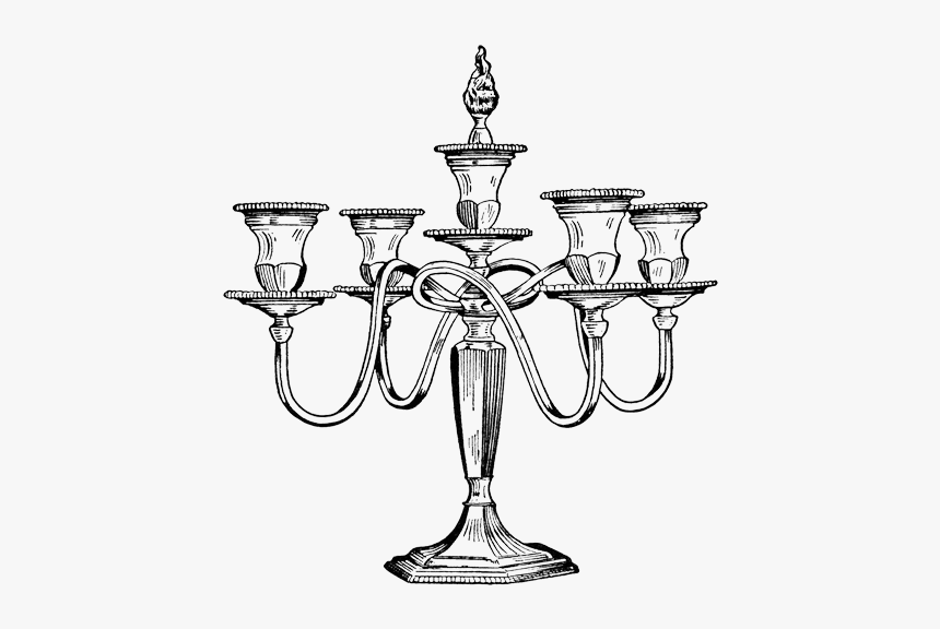 Candle-holder - Candles Holder Clipart Black And White, HD Png Download ...